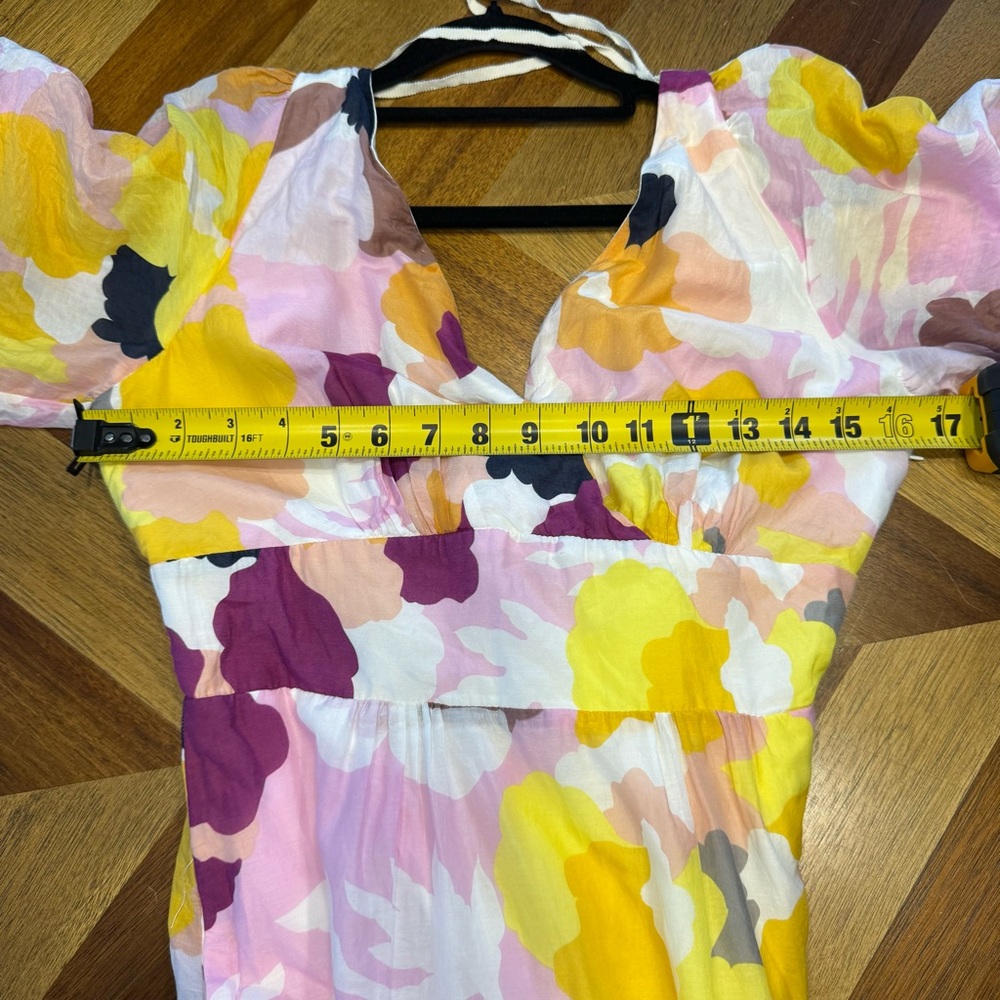 Maeve by Anthropologie Pink and Yellow Floral Maxi Dress - Picture 13 of 14